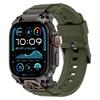 Luxusní gumový řemínek pro Apple Watch Band Ultra 3 49mm Kovový konektor Náramek pro iWatch ULTRA 2 1 49MM Silikonový pánský řemínek