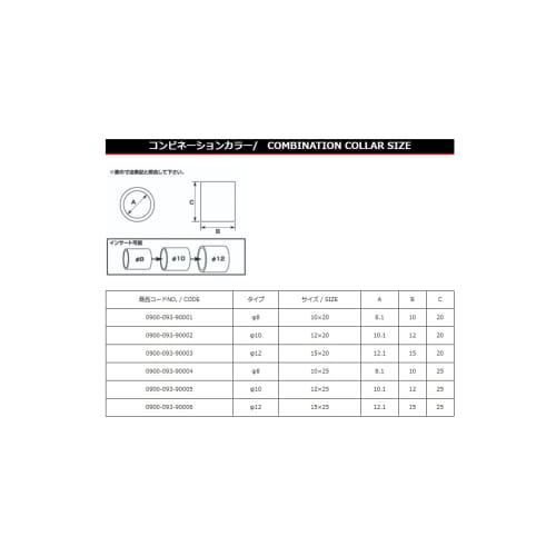 KITACO Combination Color (10/1225) General Purpose 1 piece Steel 0900-093-90005