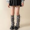 Lace Bow Knee Warmers Soft Leg Covers Japanese Y2K Kids Leg Warmers  Autumn Winter
