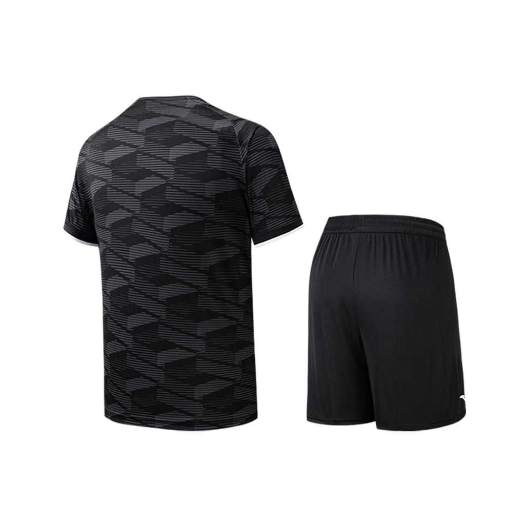 Anta Soccer Style Sports Fitness Running Professional Indoor Training Breathable Comfortable Lightweight V-Neck Basketball Set 952621209-2