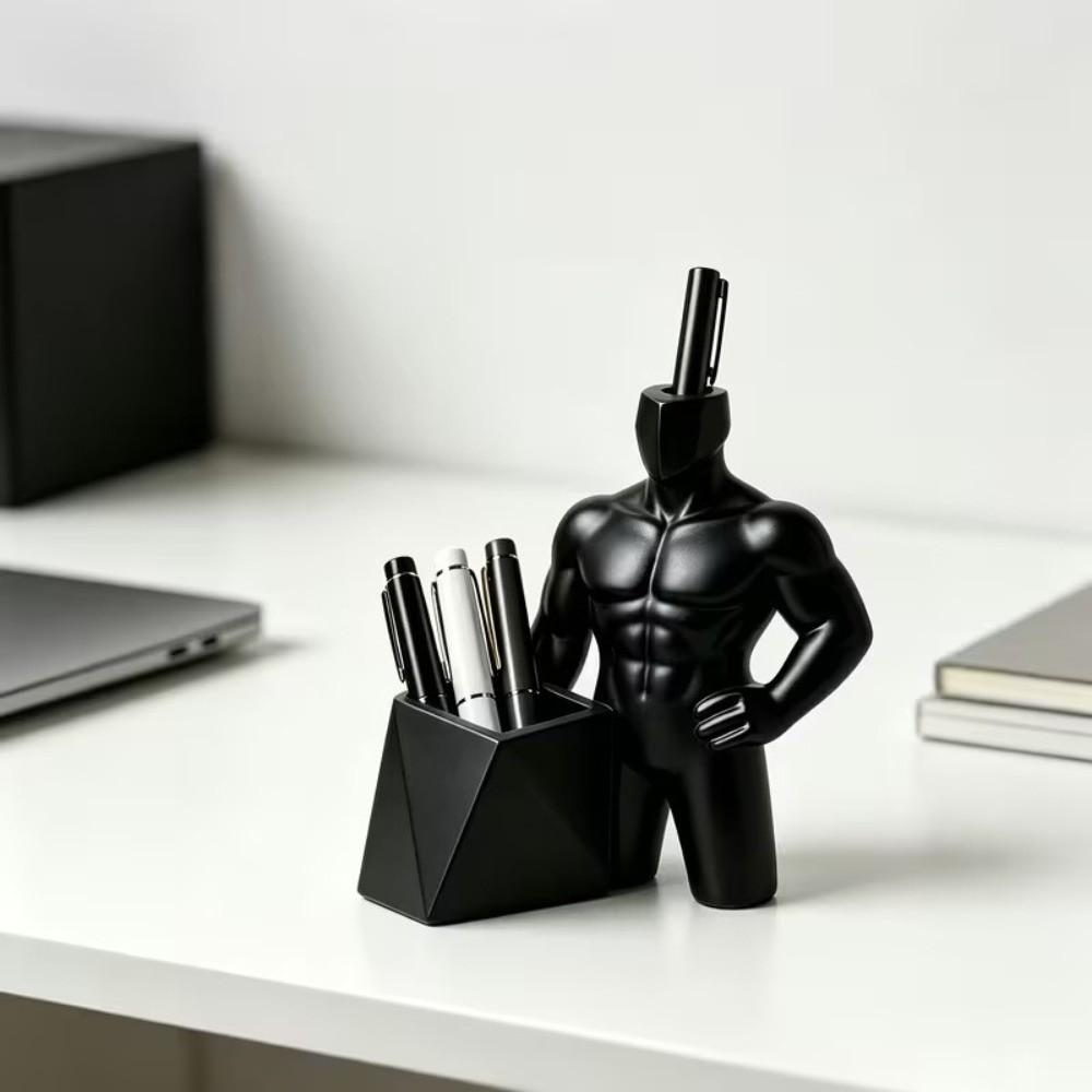 3D Printed Figurine Pen Holder Ornaments Desk Organizer Unique Storage Box Student