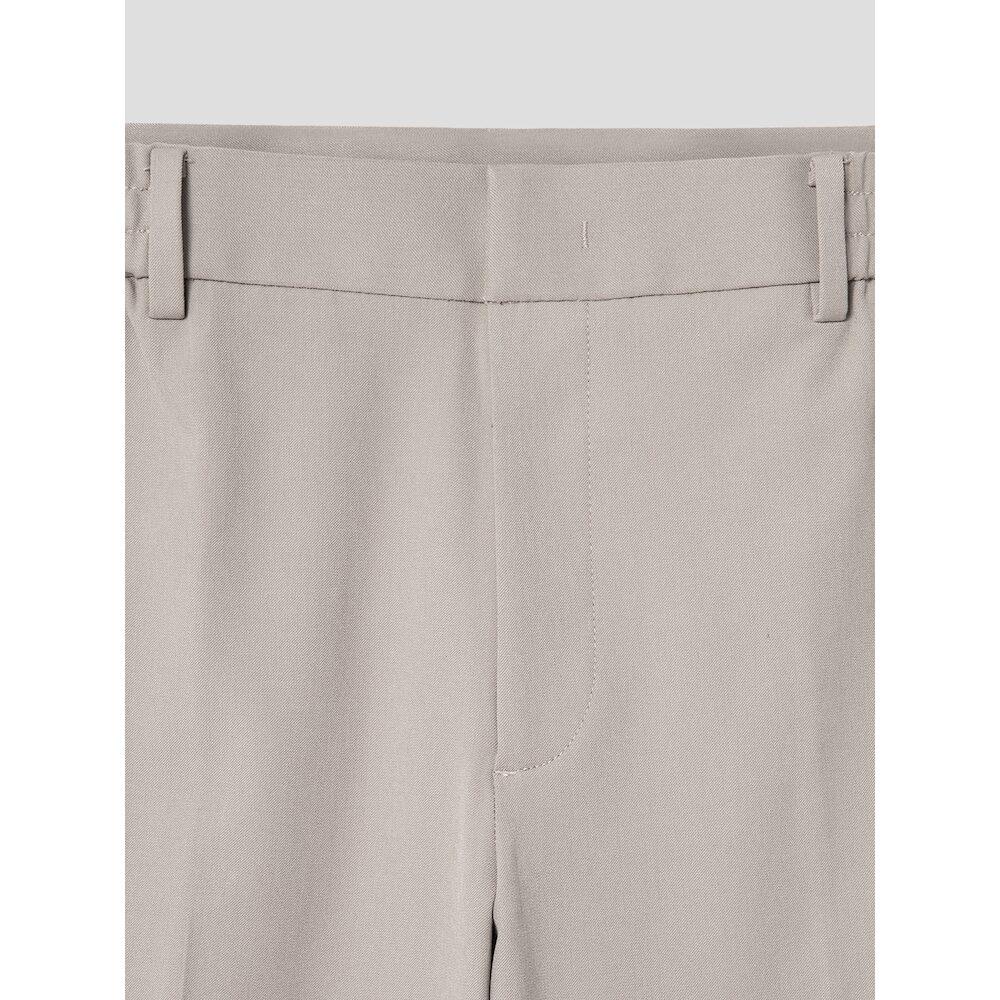 8SECONDS [4Way Steretch] Semi-Wide Elastic Waist Slacks Beige
