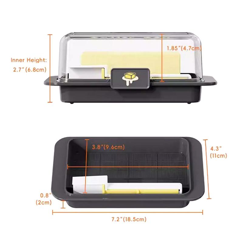 Large Capacity Butter Storage Box Durable Slice Dividing Butter Cutting And Packaging Box Storage Tool