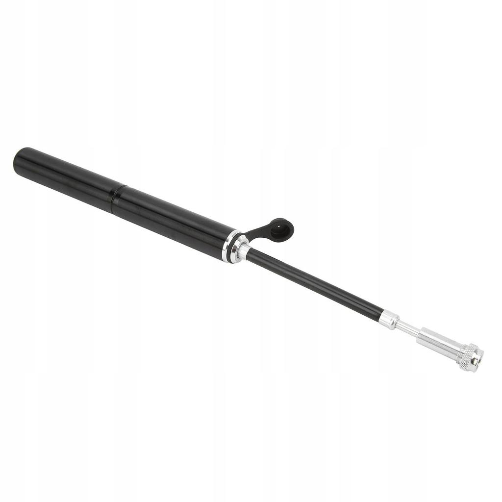 Shrader Presta tire pump with hose, aluminum bottle mount