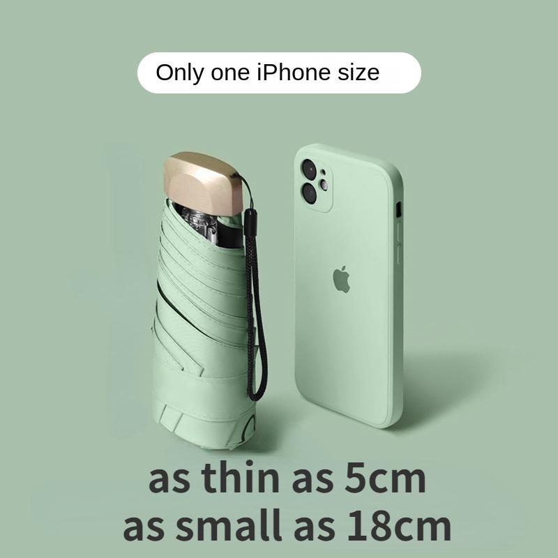 

Мини карманный зонт от дождя, зонтик от солнца, женский зонт от дождя, УФ-зонт от солнца, капсульный зонт, деловой зонт