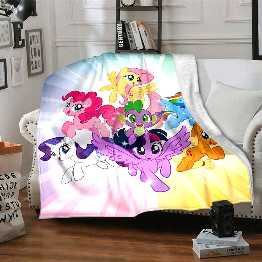 1pc My Little Pony4 Blanket, Gift, for Men and Women, Soft Blanket, Good for Sofa Bed Couch Travel, Lightweight Flannel Blanket