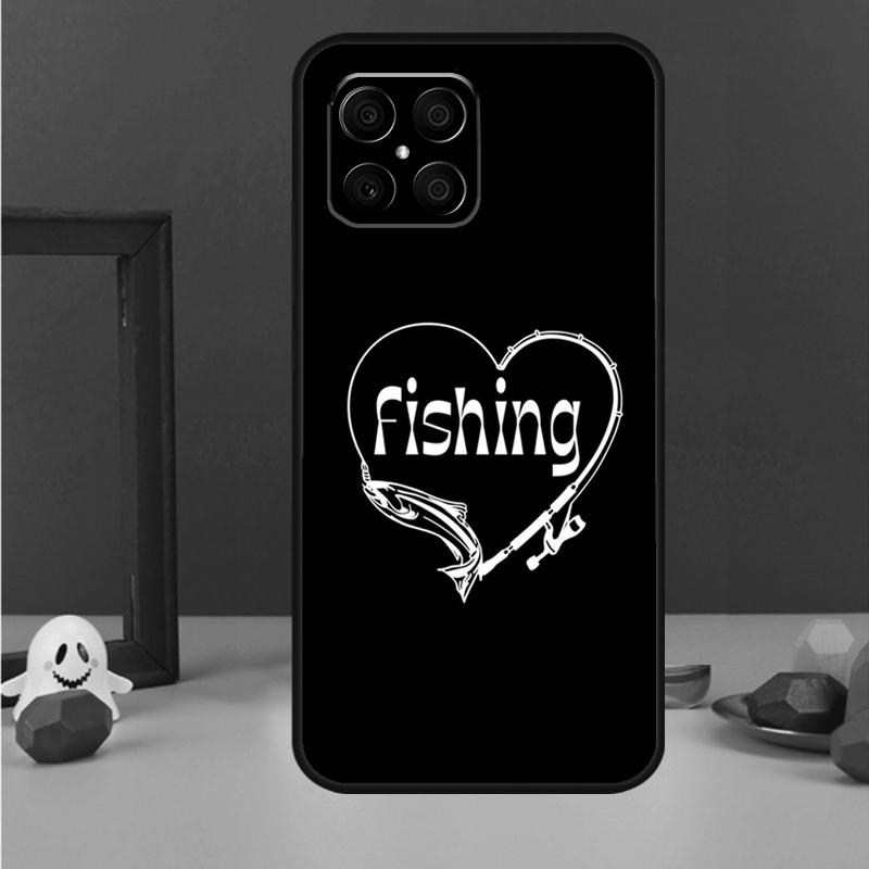 Carp Fish Fishing rod Hook Case For Honor 200 Pro X9b X9a X8b X8a X8 X9 X9c 50 70 90 Lite Honor Magic 5 6 7 Pro Cover