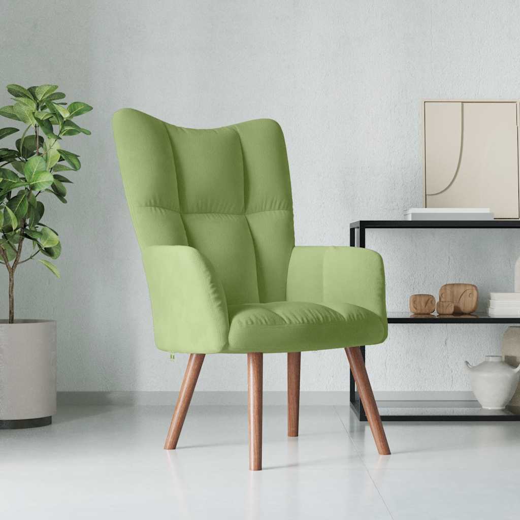 Relax Chair Light Green Velvet