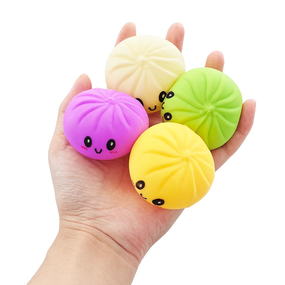 Mini Squishy Ravioli Carini Colorati Giocattolo Panino Rilascio Lento dello Stress Giocattolo Fidget per Adulti Regalo Anti-Ansia