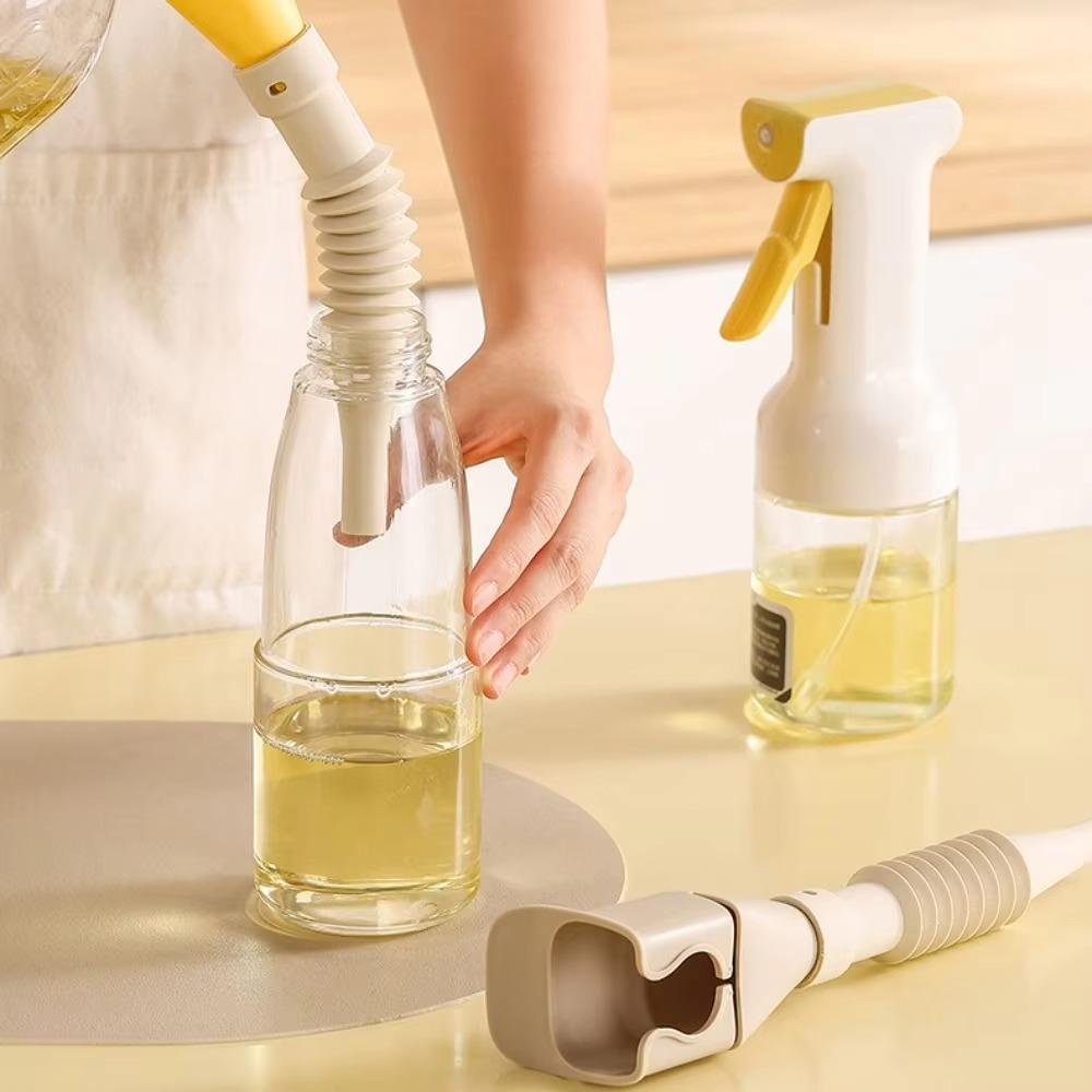 2PCS Wide-mouth Extendable Kitchen Funnel Telescopic Hose Sauce Dispensing Funnel Home