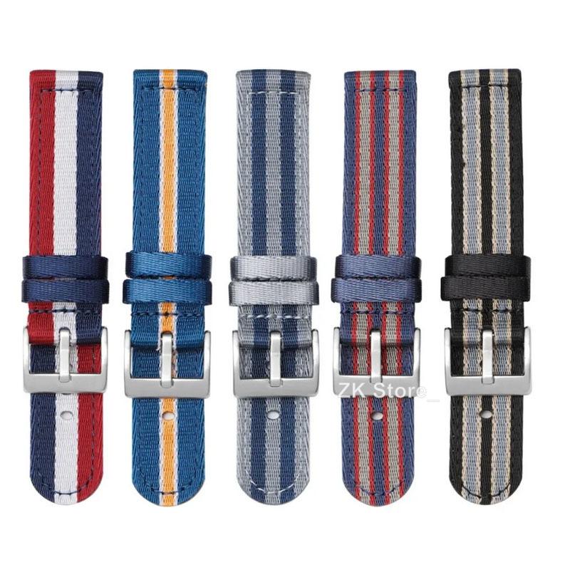 Nylonowe Paski do Zegarków 18mm 24mm 20mm 22mm dla Omega Płócienne Splotowe Paski dla Mężczyzn Wojskowy Sportowy Bransoleta z Szybkim Uwalnianiem Paski