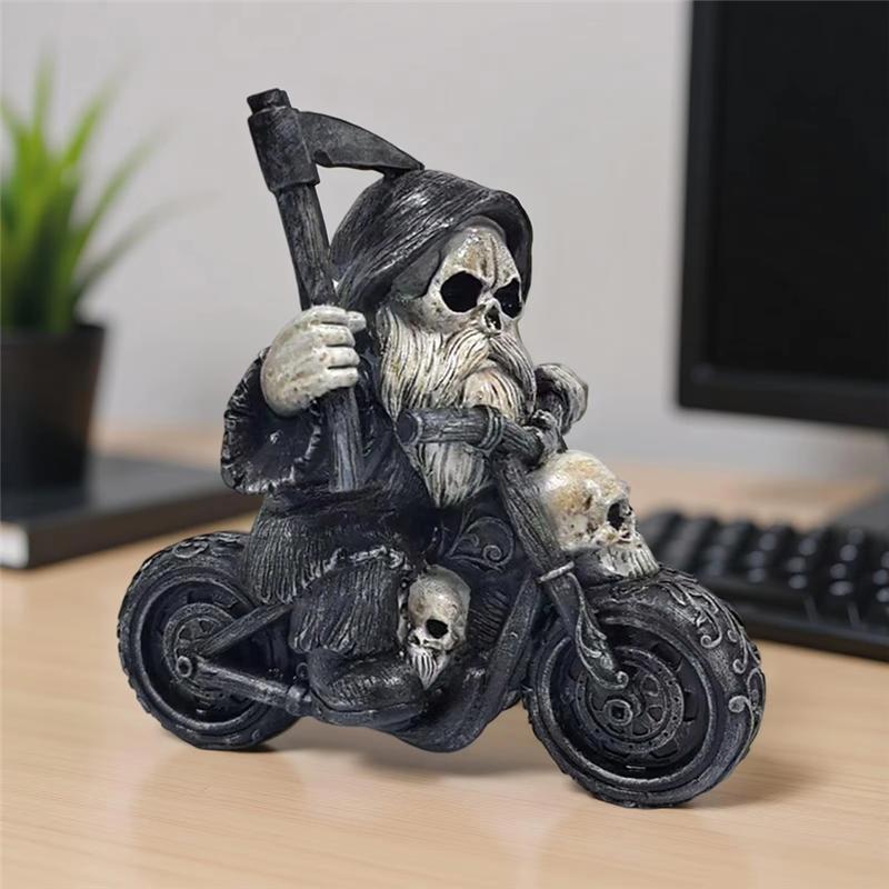Dekorative Figur Schreibtisch Skelett Sensenmann Statue Für Themenbars Halloween Esstisch Schlafzimmer Fensterdekoration Nachttisch