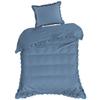 Ruffle Duvet Cover Navy 140X200 Cm Cotton