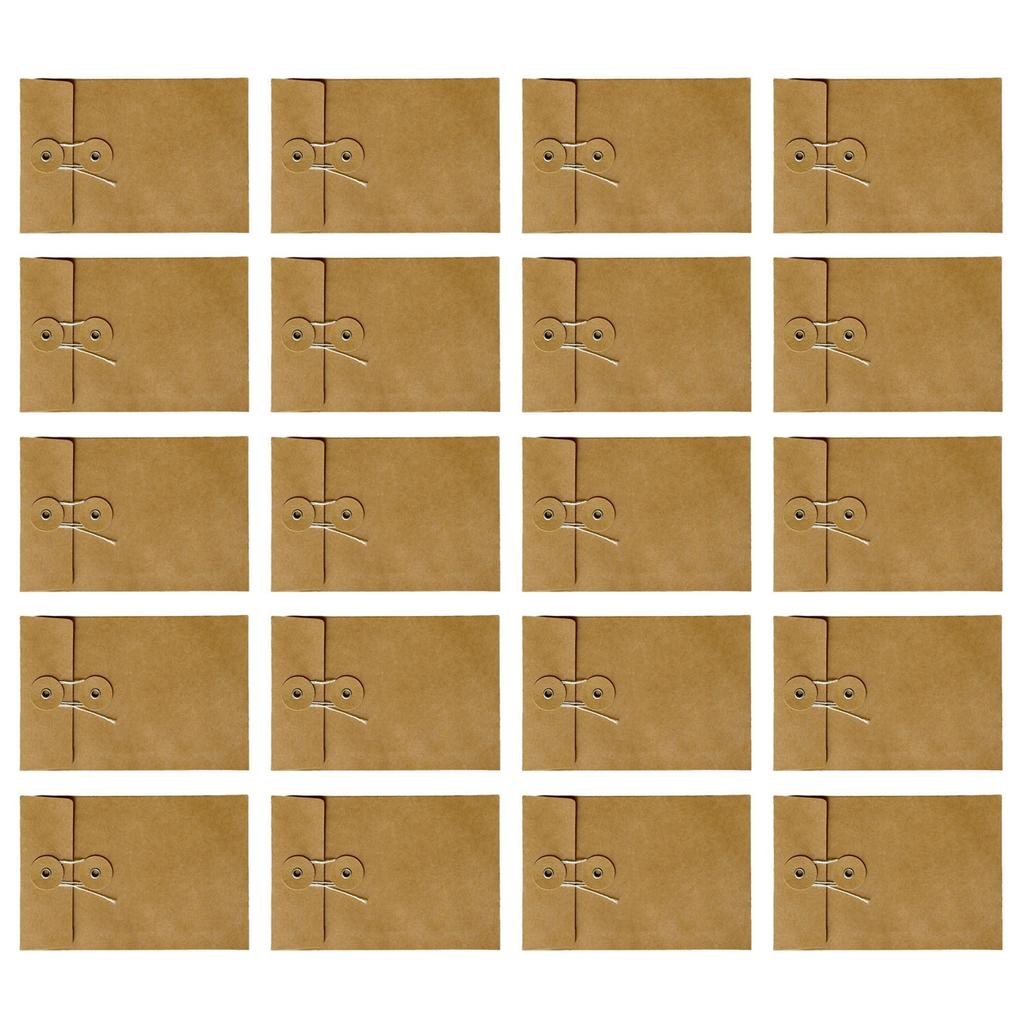 20Pcs/set Kraft Paper Envelopes Invitation Envelopes Postcard Envelope Kraft Envelopes Brown Envelopes Card Envelopes
