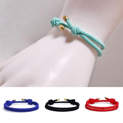 1PC Best Friends Gifts Milan Rope Bracelets Solid Color Bracelets Adjustable Jewelry Accessories