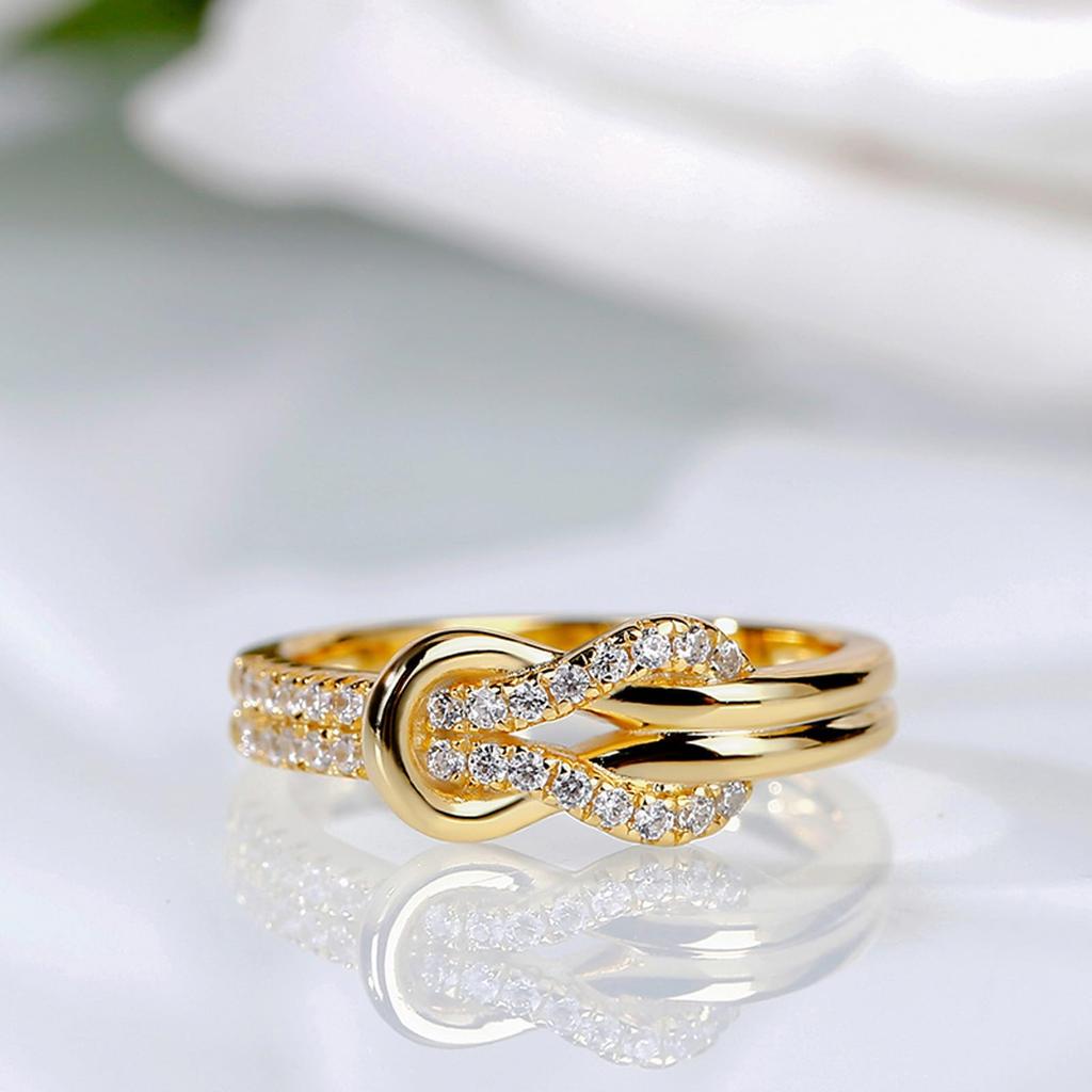 Jeulia Infinity Perfect as a Gift for an Anniversary or Birthday Women's Ring, Silver, Engraved,