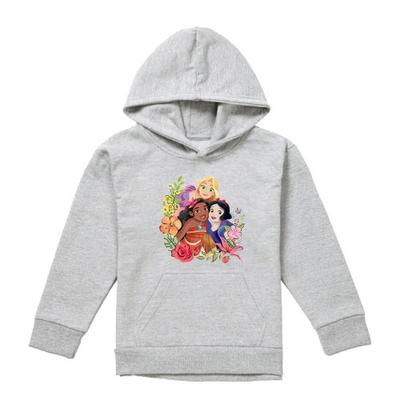 Childrens/Kids Rapunzel Moana Snow White Bouquet Heather Hoodie