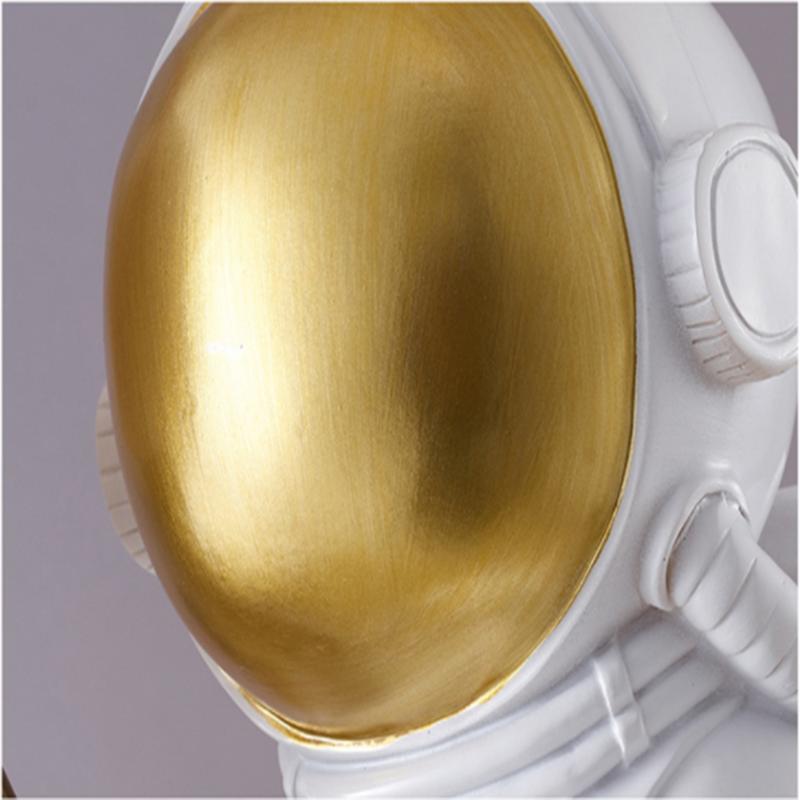 Astronaut Kinkiet 3D Printing Moon Creative Personality Eye Protection Bedroom Night Lamp for Bedroom Living Room Allele (Wiring, No Plug, No Bulb)
