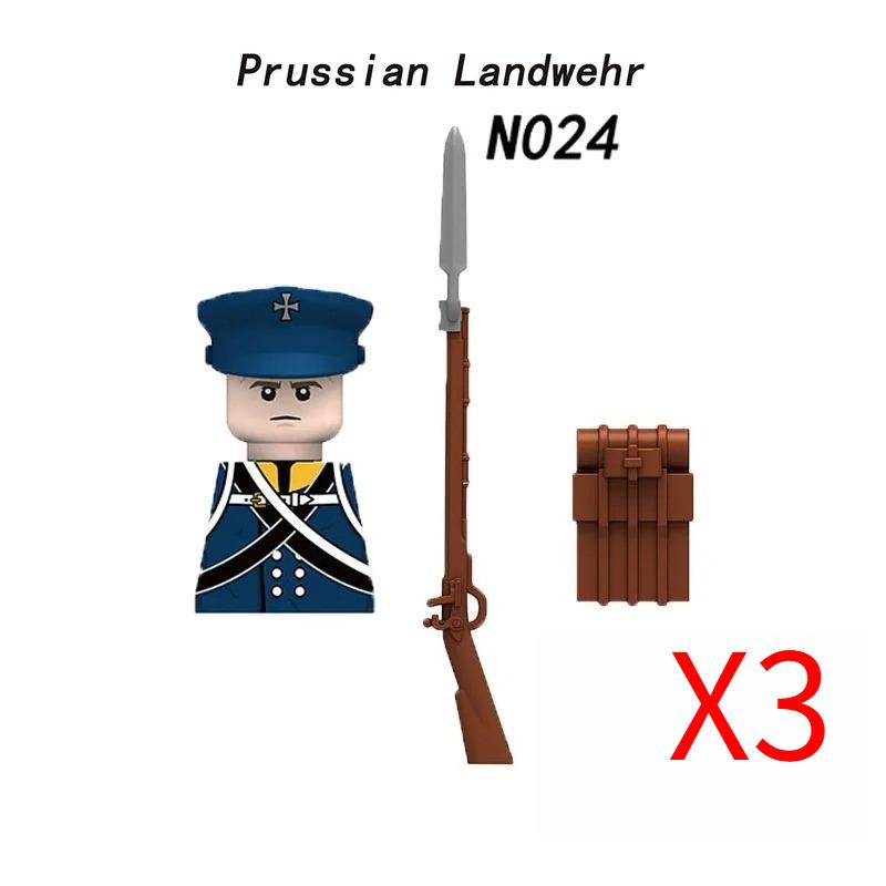 MOC Militar Medieval Guerra Napoleônica Blocos de Construção Exército Britânico Francês Infantaria Cavalaria Figura de Soldado Brinquedo de Peças