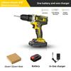 Impact Lithium Drill Rechargeable Handheld Electric Screwdriver Multifunctional Household Wood Drilling Power Tool