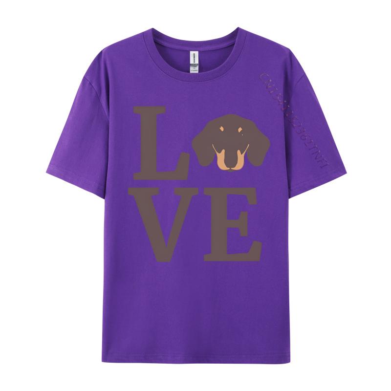 Hot Sale Unisexs Top Tshirts Cotton I Love My Dachshund Dachshund T Shirts Printing Fashion T Shirt Unisex