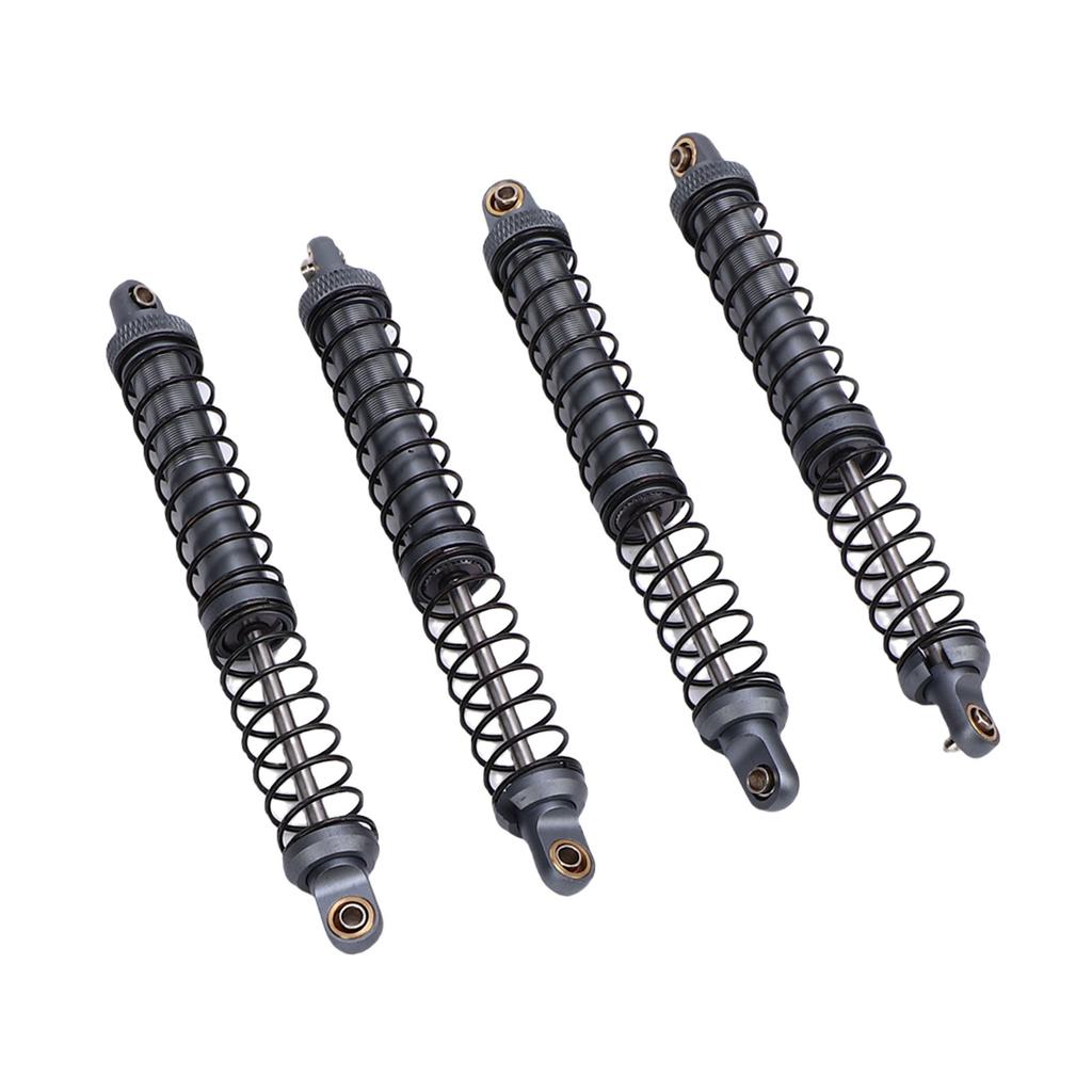 4Pcs 1Celsius10 Model Car Dual Spring Shock Damper Alloy 1Celsius10 RC Dampers with 8 Spare Springs 120mm