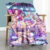 Demon Hunter Girls 2 Personalized Text Blanket Cozy Personalized Blanket Soft & Cozy Great for Couch Chair Bed Office All-Season Use