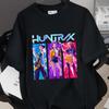 2026 Sommer Neu K-Pop Dämonenjäger Jäger Damen Herren Passendes Kurzarm T-Shirt mit Aufdruck für Erwachsene Locker sitzendes Oberteil