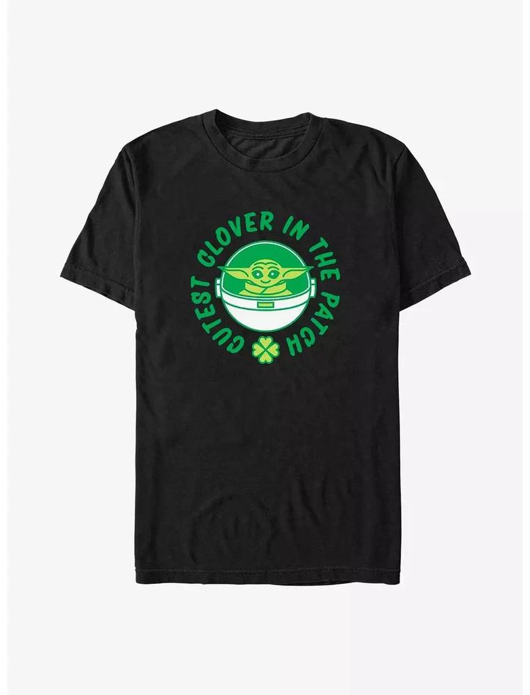 Star Wars The Unisexdalorian Clover Patch TShirt Unisex Black S