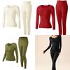 Women's Winter Thermal Underwear Set Warm Base Layer for Cold