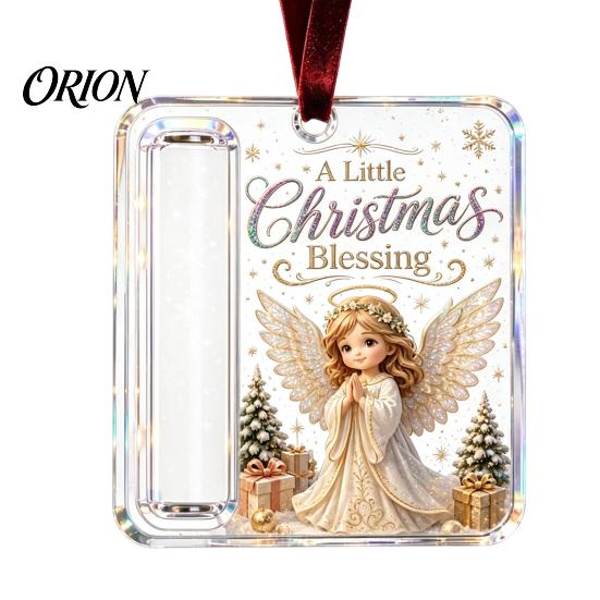 Reusable Christmas Tree Decor Cash Gift Ornament, Clear Acrylic Money Holder, Holiday Xmas Unique Stocking Stuffer for Hanging Decoration, Funny Ways