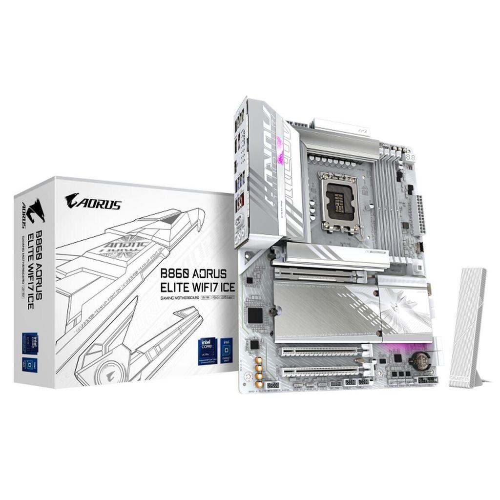 Gigabyte B860 A ELITE WF7 ICE Motherboard ATX White