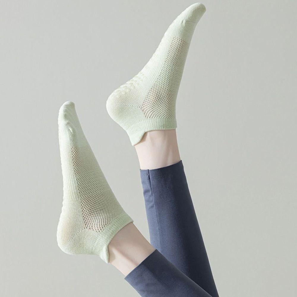 Rutschfeste Sport-Kurzsocken Baumwolle Laufsocken Neue Low-Cut Yoga-Socken Sport