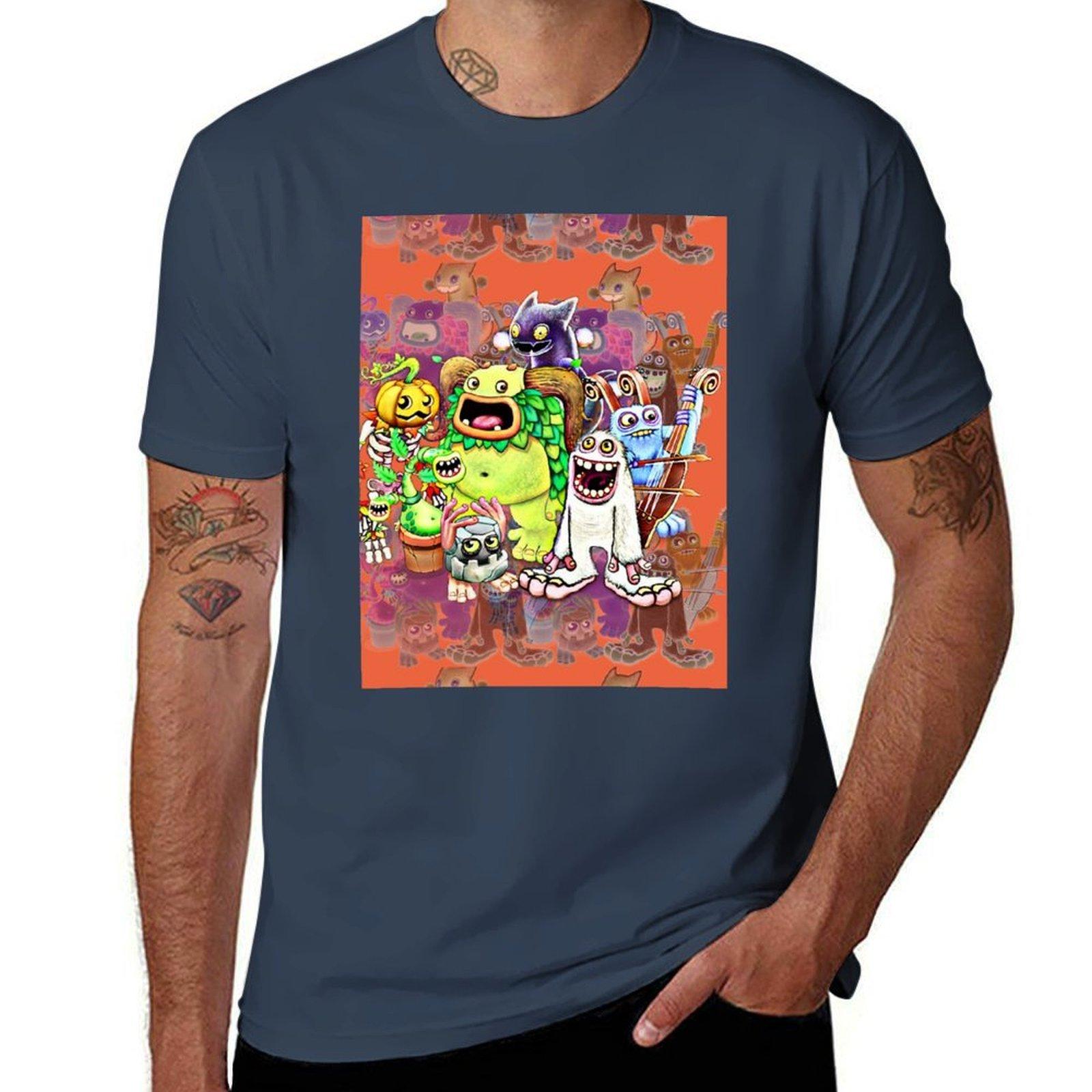 My Singing Monsters characters N3 Graphic TShirt Breathable Basic Cotton TShirt S