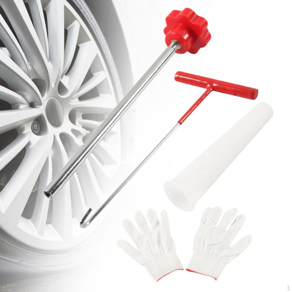 Quick Change Tire Valve Tool Kit Directly Replace High Reliability Sturdy Universal Stem