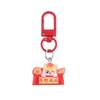 Cute Spring Festival Horse Keychain Lucky Wealth 2026  Year Pendant Chinese Style Resin Horse Key Ring Bag Pendant