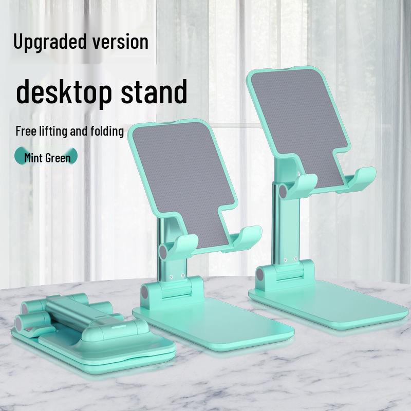 360° Rotatable & Foldable Alloy Phone Holder, Portable Desktop Stand for Videos and Dramas