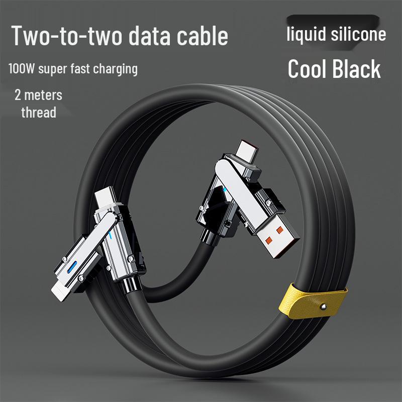 Mecha Multi-Device Fast Charging Cable: Apple, Huawei, Xiaomi, Oppo, Honor, Type-C