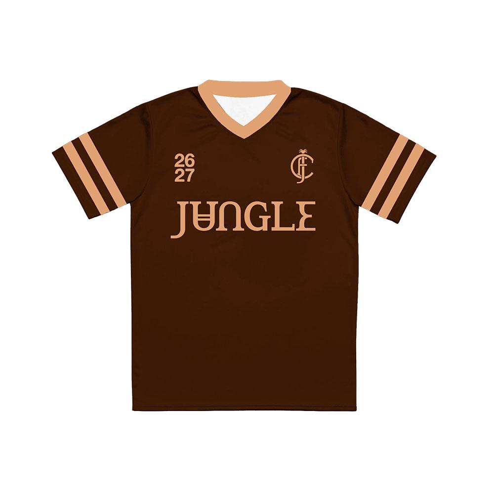 Jungle Sunshine Tour Koszulka Piłkarska V-neck Letnia Unisex Streetwear Krótki Rękaw Luźna Moda Męskie Koszulki Nadruk Graficzny Merch