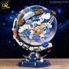 DIY Space Station Transparent Globe Astronomy Model Construction Blocks Technology Bricks Ornament Playthings designed for Adult Present