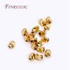 18K Gold Plated Twist beads, Irregular Faceted Spacer Beads, Brass Metal beads For DIY Necklace Bracelet Jewelry Making Supplies