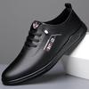 Men's Leather Shoes 2025 Spring Men's Shoes British Style Versatile Casual Shoes Breathable One Pedal Soft Sole Soft Surface Driving Shoes
