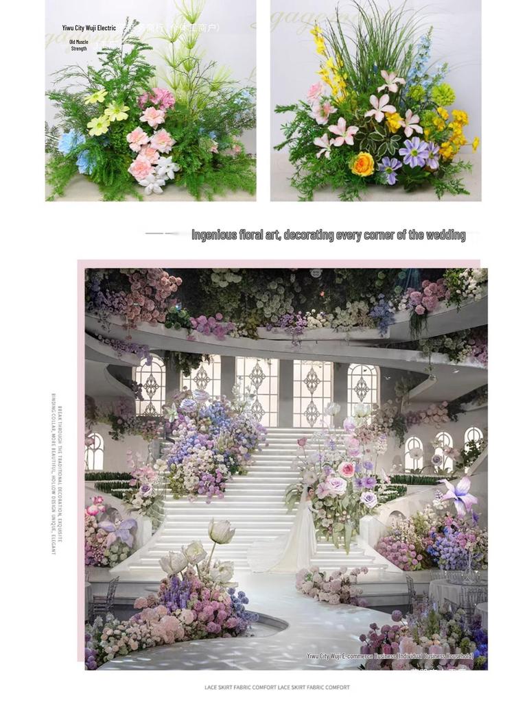 Mori Style Artificial Wedding Aisle Flowers