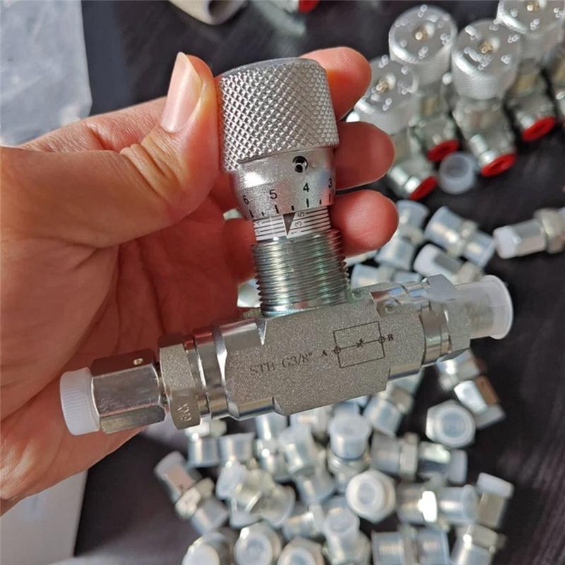 ABBP-L08 Connector Included Flow Control Bidirectional Hydraulic Restrictor Valve STB-G3/8 1PC