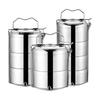Stainless Steel 2-Layer Portable Insulated Lunch Box