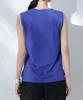 Nano Universe Sweat Colorful Sleeveless Size M Sax Anti-Soaked (R) Stain-Resistant T-Shirt, Women's, (115cm), (Product Code 669-5124307)