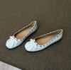 Fashion Vintage Rivet Mary Jane Shoes Women's Autumn New Round Toe Shallow Mouth Metal Buckle Soft Sole Non-slip Wear-resistant Flats