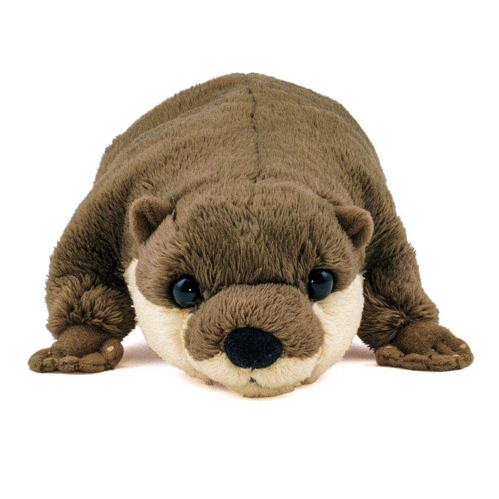 Calorata Asian Otter Plush Toy Realistic Animal Toy Doll Gift Present Birthday Christmas Present Small-Clawed (Nestling Series/Soft Touch) (Twice