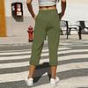 Women's Casual And Fashionable Color Loose Pants With Pocketes