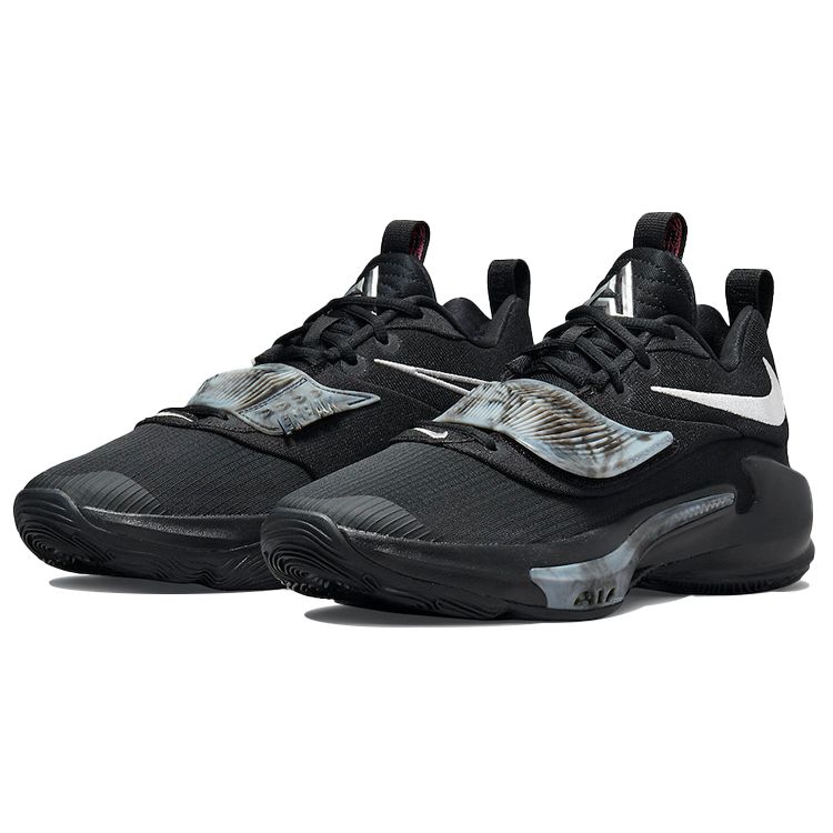 Nike Zoom Freak 3 Black Metallic Silver Men Sneakers DA0694-002